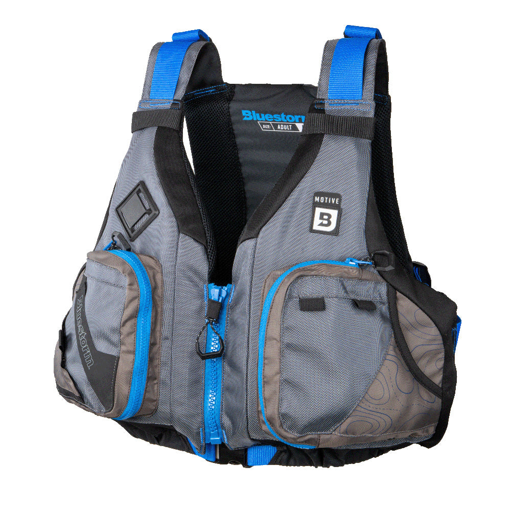 Bluestorm Motive Kayak Fishing Vest - Deep Blue - S/M [BS-248-TPE-S/M]