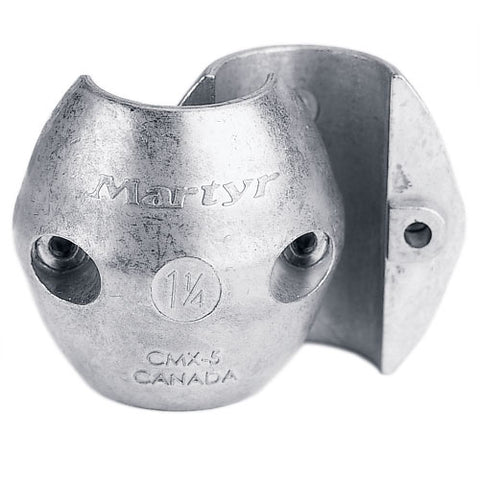 MARTYR Streamlined Collar Zinc Anodes with Hex Head Screws