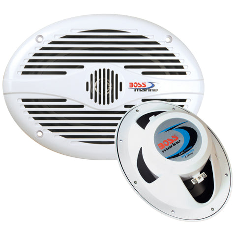 Boss Audio MR690 6" x 9" Oval Marine Speakers - (Pair) White [MR690]