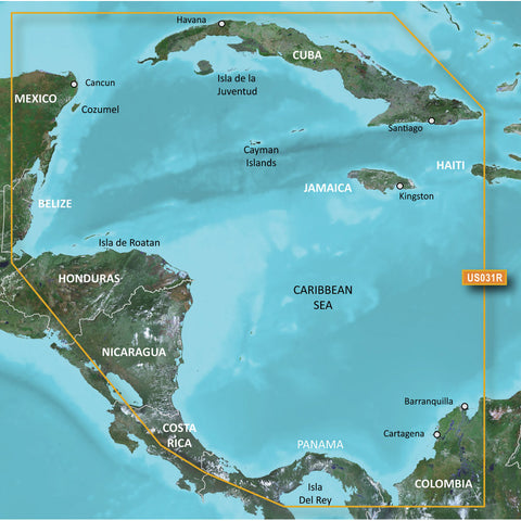 Garmin BlueChart g2 HD - HXUS031R - Southwest Caribbean - microSD/SD [010-C0732-20]