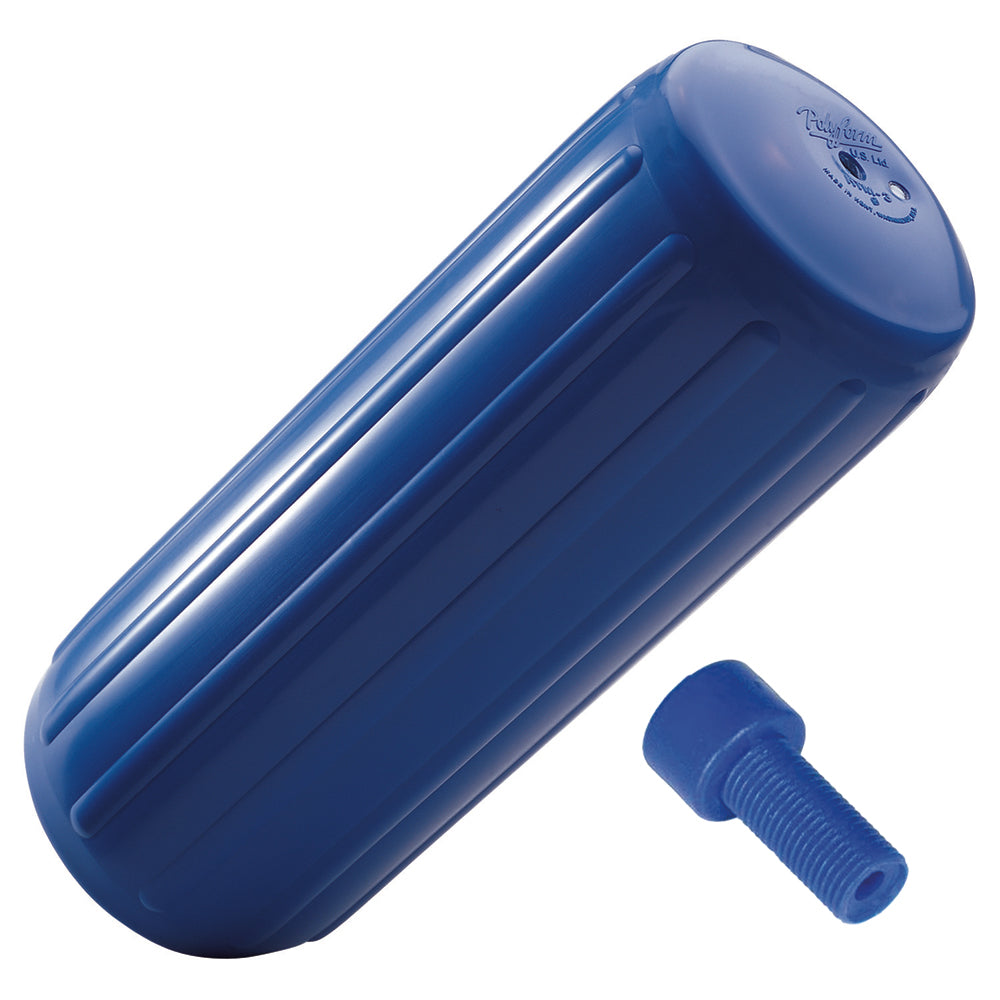 Polyform HTM-1 Hole Through Middle Fender 6.3" x 15.5" - Blue w/Air Adapter [HTM-1-BLUE]