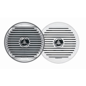 JENSEN  MSX65R 6.5" High Performance Coaxial Speaker - (Pair) White/Silver Grills [MSX65R]