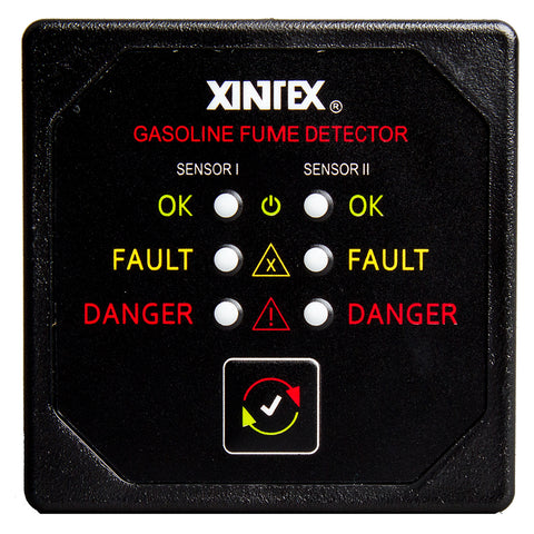 Xintex Gasoline Fume Detector w/2 Plastic Sensors - Black Bezel Display [G-2B-R]