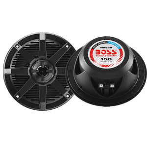 Boss Audio MR52B 5.25" 2-Way 150W Marine Full Range Speaker - Black - Pair [MR52B]