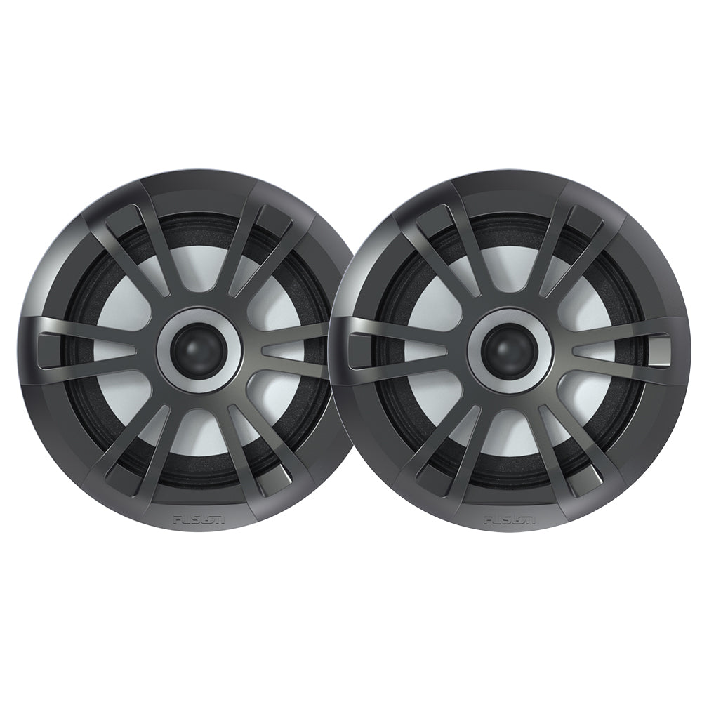 FUSION EL-FL651SPG EL Series Full Range Shallow Mount Marine Grey Speakers - 6.5" w/ LED Lights [010-02080-20]