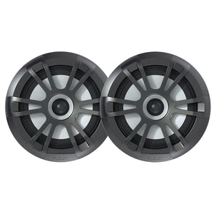 FUSION EL-FL651SPG EL Series Full Range Shallow Mount Marine Grey Speakers - 6.5" w/ LED Lights [010-02080-20]