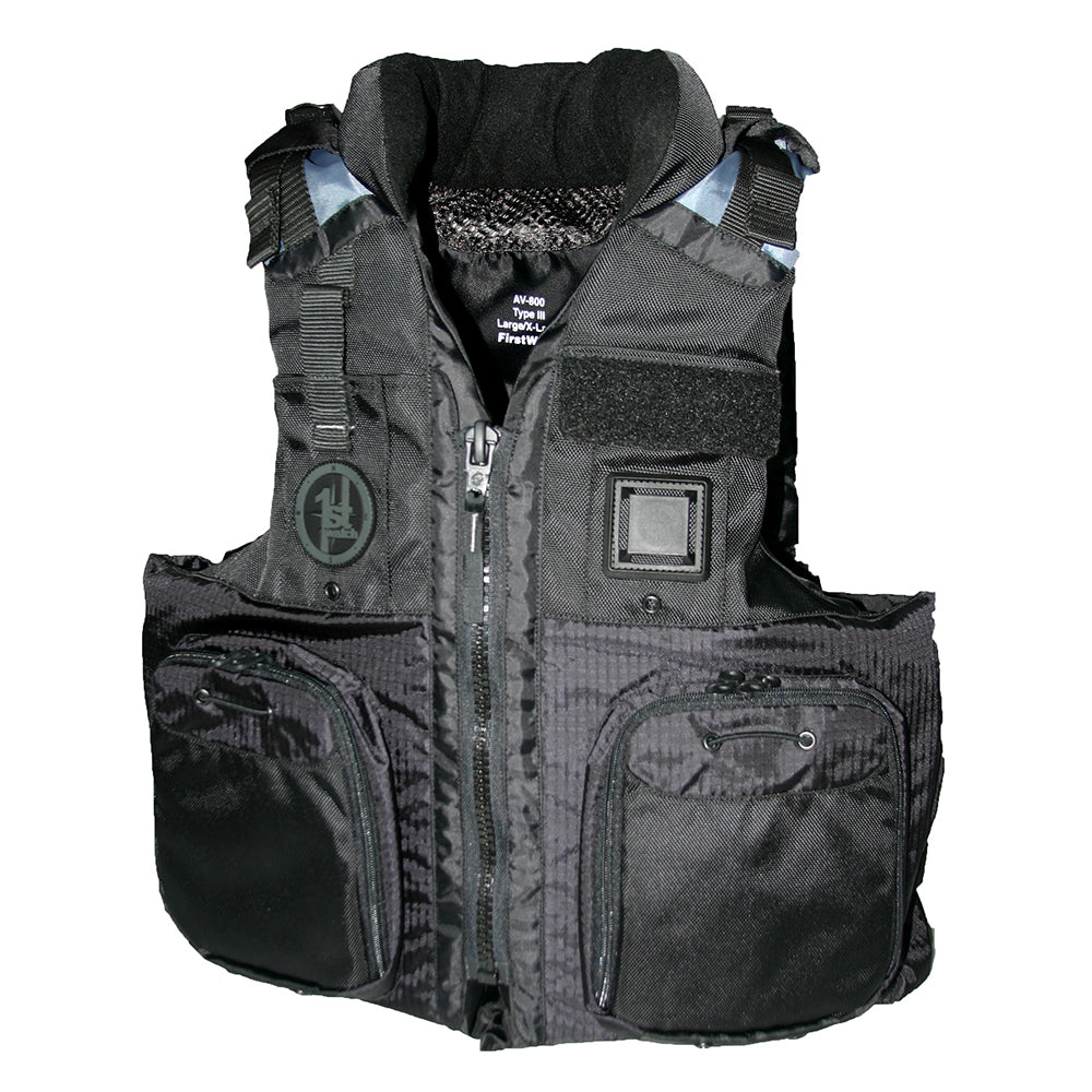 First Watch AV-800 Pro 4-Pocket Vest (USCG Type III) - Black - S/M [AV-800-BK-S/M]