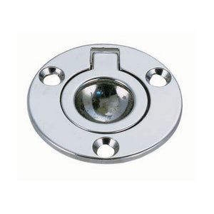 PERKO Round Chrome Flush Ring Pull