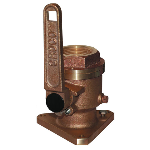 GROCO 1-1/2" Bronze Flanged Full Flow Seacock [BV-1500]