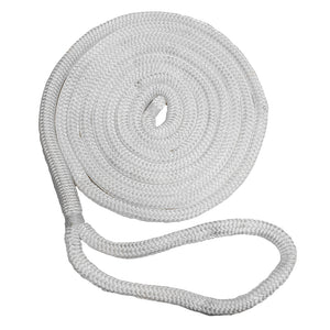 New England Ropes 3/8" x 15 Nylon Double Braid Dock Line - White [C5050-12-00015]