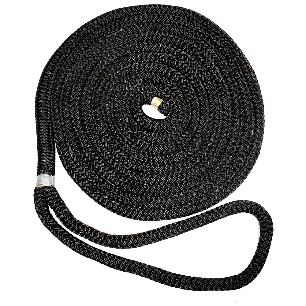 New England Ropes 3/8" X 20 Nylon Double Braid Dock Line - Black [C5054-12-00020]