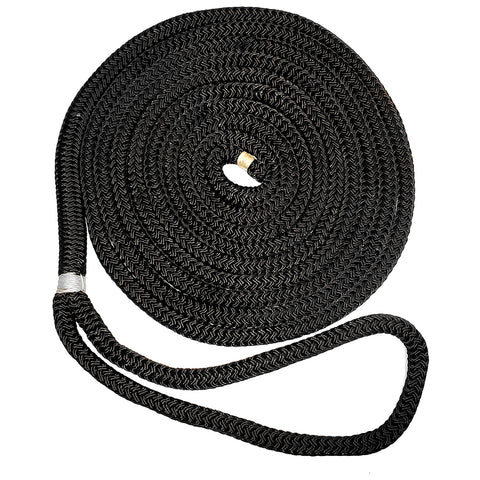 New England Ropes 5/8" X 35 Nylon Double Braid Dock Line - Black [C5054-20-00035]