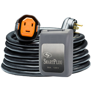 SmartPlug RV Kit 30 Amp 30 Dual Configuration Cordset - Black (SPX X Park Power)  Non Metallic Inlet - Gray [R30303BM30PG]