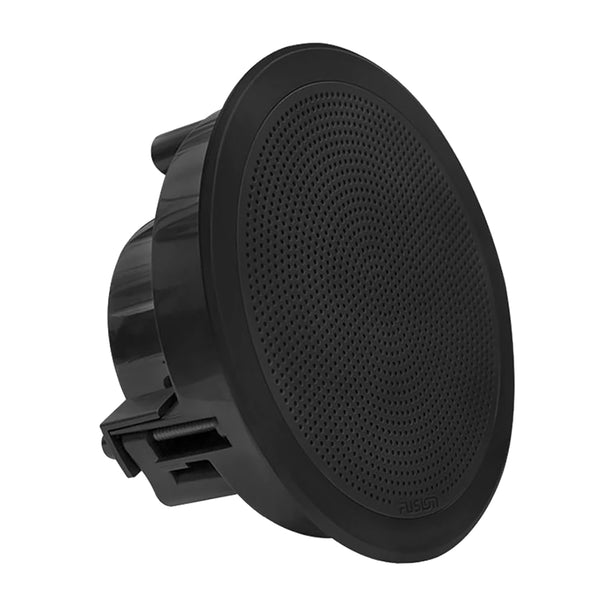 FUSION FM-F65RB FM Series 6.5" Flush Mount Round Marine Speakers - Black Grill - 120W [010-02299-01]