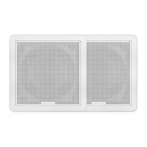 FUSION FM-65SW FM Series 6.5" 120 Flush Mount Square Marine Speakers - White Grill - 120W [010-02299-10]