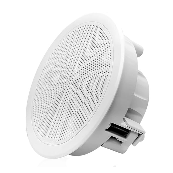 FUSION FM-F77RW FM Series 7.7" Flush Mount Round Marine Speakers - White Grill - 200W [010-02300-00]