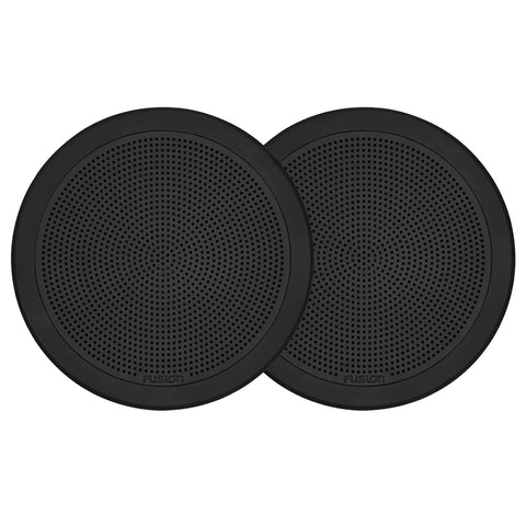 FUSION FM-F77RB FM Series 7.7" Flush Mount Round Marine Speakers - Black Grill - 200W [010-02300-01]