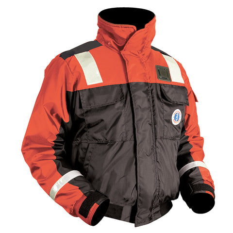 Mustang Classic Flotation Bomber Jacket w/SOLAS Tape - Orange - Medium [MJ6214T1-33-M-206]