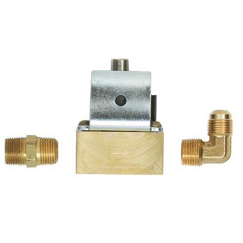 TRIDENT MARINE 12V Low-Pressure Brass Full-Flow 3/8" Solenoid Valve