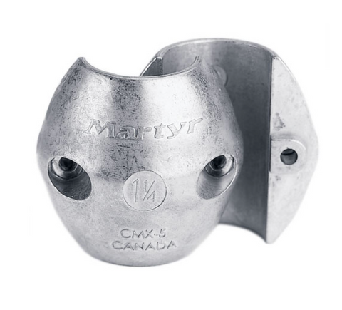 MARTYR–Streamlined Collar Aluminum Anodes 1-1/4IN CMX05AL