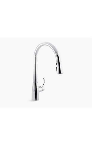 Simplice Pull Down Single Handle Kitchen Faucet (K-596-CP)