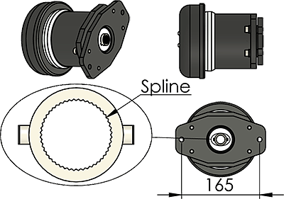 Jefa Transmission drive unit 200 Nm (12V)